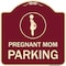 Signmission Pregnant Mom Parking With Graphic Heavy-Gauge Aluminum Architectural Sign, 18" x 18", BU-1818-23274 A-DES-BU-1818-23274 - alternate 1